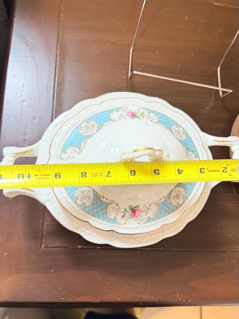 Vintage Royal Jackson / Myott Porcelain Serving Set - 3 Pieces (Blue Floral)